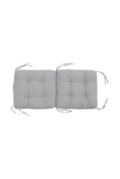 Living and Home Lawn Chair Garden Seat Cushion 110x50cm in Light Grey - Size: 110x50 cm - thumbnail 3