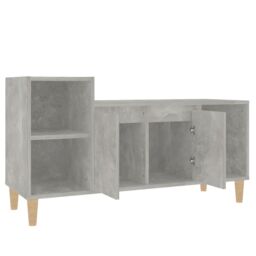 Berkfield Home TV Cabinet Concrete Grey 100x35x55 cm Engineered Wood - Size: 100 x 35 x 55 cm - thumbnail 5