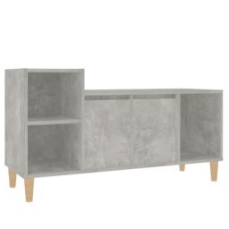 Berkfield Home TV Cabinet Concrete Grey 100x35x55 cm Engineered Wood - Size: 100 x 35 x 55 cm - thumbnail 2