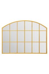 "MirrorOutlet Gold Framed Arched Wall Garden Mirror 35"" X 26"" (90CM X 65CM) - Size: 1 Pack" - thumbnail 3