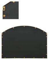 "MirrorOutlet Gold Framed Arched Wall Garden Mirror 35"" X 26"" (90CM X 65CM) - Size: 1 Pack" - thumbnail 5