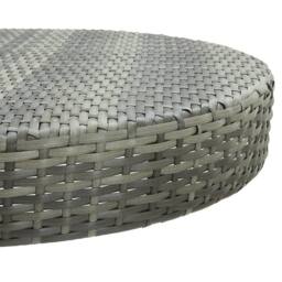 Berkfield Home Garden Table Grey 75.5x106 cm Poly Rattan - thumbnail 3