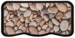 Nicoman Heavy Duty Rubber Boot Tray 75 x 40cm - Stones in Natural - Size: 38 cm x 75 cm