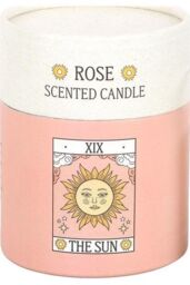KDMD The Sun Vintage Tarot Rose Candle in White - thumbnail 4