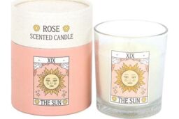 KDMD The Sun Vintage Tarot Rose Candle in White - thumbnail 2