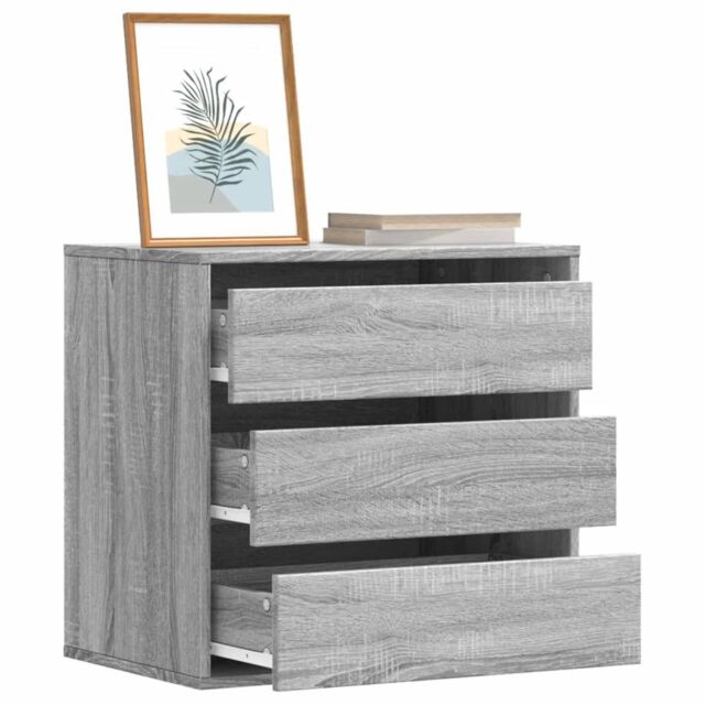 Berkfield Home Corner Chest of Drawers Grey Sonoma 60x41x58 cm Engineered Wood - Size: 60 x 41 x 58 cm - image 1