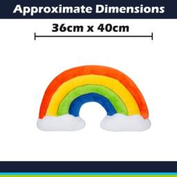 VFM e-Store Wall Decoration Plush Rainbow Plush 36cm x 40cm Multicolour X 1 - Size: 36 cm x 40 cm - thumbnail 2