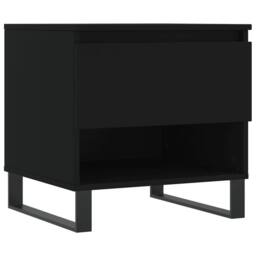 Berkfield Home Coffee Tables 2 pcs Black 50x46x50 cm Engineered Wood - Size: 50 x 46 x 50 cm - thumbnail 5