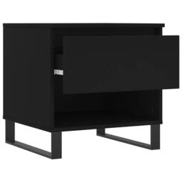 Berkfield Home Coffee Tables 2 pcs Black 50x46x50 cm Engineered Wood - Size: 50 x 46 x 50 cm - thumbnail 7