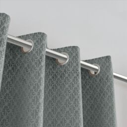 Luxury Living Temple Velvet Ring Top Blackout Curtains in Charcoal - Size: 168 cm width x 229 cm drop - thumbnail 6