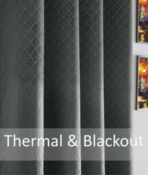 Luxury Living Temple Velvet Ring Top Blackout Curtains in Charcoal - Size: 168 cm width x 229 cm drop - thumbnail 2