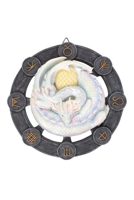 KDMD Ostara Dragon Resin Wall Plaque in Cream - image 1