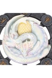 KDMD Ostara Dragon Resin Wall Plaque in Cream - thumbnail 2