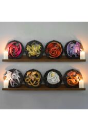 KDMD Ostara Dragon Resin Wall Plaque in Cream - thumbnail 5