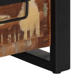 Berkfield Home Sideboard 50x35x70 cm Solid Wood Reclaimed in Brown - Size: 50 x 35 x 70 cm - thumbnail 7