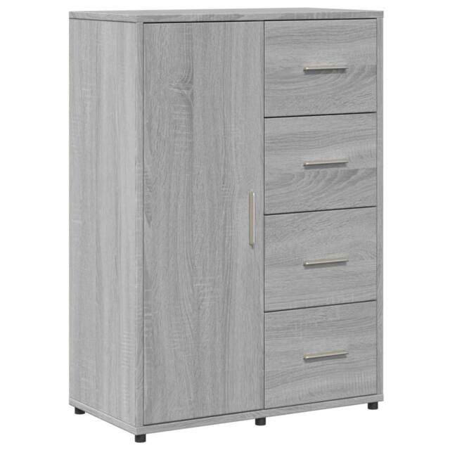 Berkfield Home Sideboard Grey Sonoma 60x31x84 cm Engineered Wood - Size: 60 x 31 x 84 cm - image 1