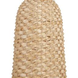Wyld and Coco Bamboo Pendant Lamp Hand-Woven Wicker Shade Boho Natural Finish in Brown - thumbnail 2