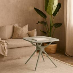 Wyld Haus Chalencon Square Outdoor Plastic Table Sage Green in Pale Green - thumbnail 2