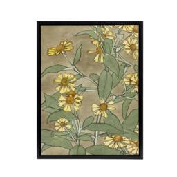 "Artery8 Daisies with Yellow Petals Framed Canvas Wall Art Print Overbeck - Size: W12"" x H16""" - thumbnail 1