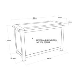 Cabinet Bits Padua Lacquered Blanket Box Ottoman in Brown - thumbnail 6