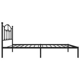 Berkfield Home Metal Bed Frame with Headboard Black 90x190 cm Single - thumbnail 6