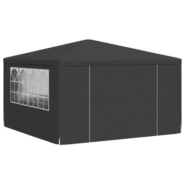 Berkfield Home Professional Party Tent with Side Walls 4x4 m Anthracite 90 g/m? in Charcoal - image 1