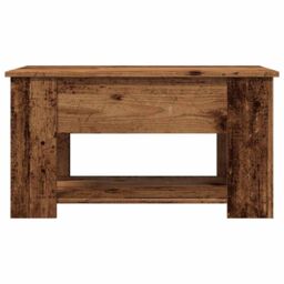Berkfield Home Coffee Table Old Wood 79x49x41 cm Engineered Wood in Brown - Size: 79 x 49 x 41 cm - thumbnail 5