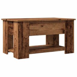 Berkfield Home Coffee Table Old Wood 79x49x41 cm Engineered Wood in Brown - Size: 79 x 49 x 41 cm - thumbnail 7