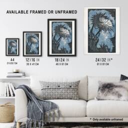 "Artery8 Artichoke Stylised Flower Bloom Reijer Stolk Wall Art Poster Print - Size: W12"" x H16""" - thumbnail 3