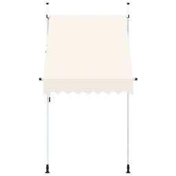 Berkfield Home Manual Retractable Awning 150 cm Cream in Beige - thumbnail 1