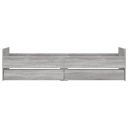 Berkfield Home Bed Frame with Drawers without Mattress Grey Sonoma 90x200 cm - thumbnail 6