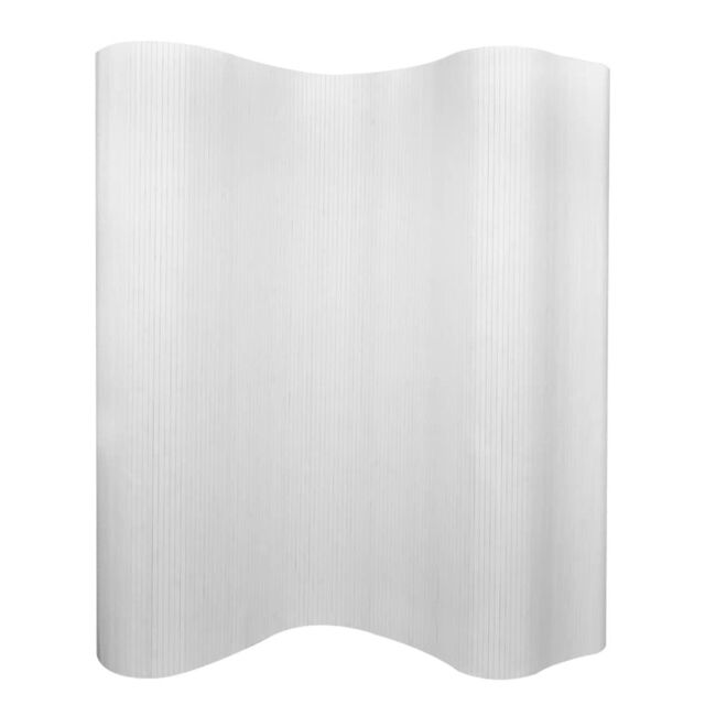 Berkfield Home Room Divider Bamboo White 250x165 cm - image 1