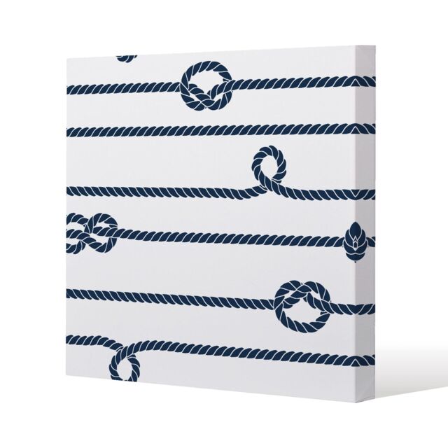 Benjamin Tate Design Rope (Canvas Print) / 77 x 77 x 4cm in Natural - Size: 77 x 77 x 4 cm - image 1