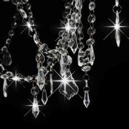 Berkfield Home Chandelier with Beads White 8 x E14 Bulbs - thumbnail 7