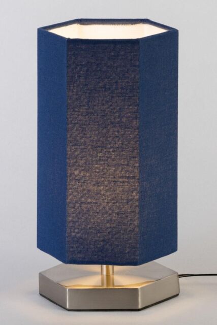 BHS Lighting Glow Hexagon Table Lamp in Silver - image 1