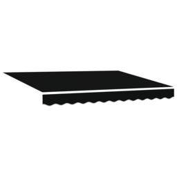 Berkfield Home Awning Replacement Fabric for 3.5x2.5 m Frame Black - thumbnail 2