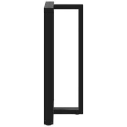 Berkfield Home Modern Bar Table Legs T-Shaped¬†2 pcs Black 60x35x(100-101) cm Steel - thumbnail 5