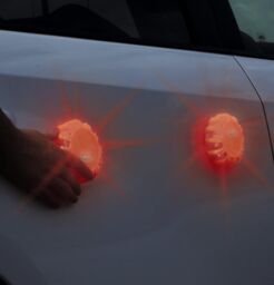 mysmartbuy LED Magnetic Warning Light - Shatterproof & Rainproof Vehicle Safety Light with Magnets & Hanging Hooks - 5 Lighting Modes in Orange - thumbnail 2