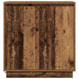 Berkfield Home Sideboard with LED in Old Wood - 71x34.5x75 cm Engineered Wood in Brown - thumbnail 8