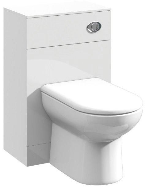 Balterley Slimline WC Unit Gloss White 600mm - image 1