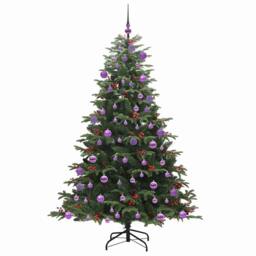 Berkfield Home Artificial Christmas Tree with 300 LEDs with Stand Green 180 cm - thumbnail 4