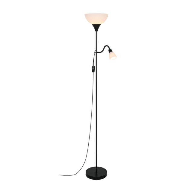 Nordlux Vintage Indoor Floor Lamp Black Metal E27 Gooseneck - Mains Powered, IP20 - image 1