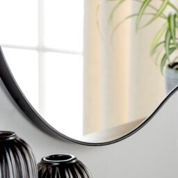Yearn Mirrors Large Pebble Mirror black 111x81cm - Size: 111x81 cm - thumbnail 3