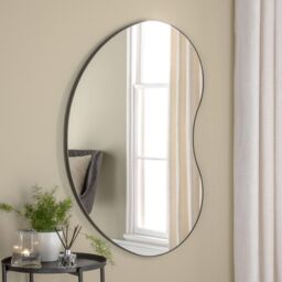 Yearn Mirrors Large Pebble Mirror black 111x81cm - Size: 111x81 cm - thumbnail 1