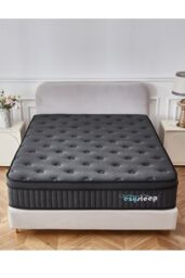 Ezysleep 30cm Onyx Spring Foam Hybrid Mattress - 5 Year Guarantee in Black - Size: Super King - thumbnail 2