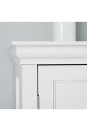 Teamson Home Stratford Bathroom Floor Cabinet White With 2 Shelves - thumbnail 5