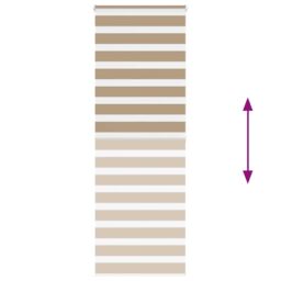 Berkfield Home Zebra Blind Sand Brown 90x200 cm Fabric Width 85.9 cm Polyester - thumbnail 5