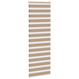 Berkfield Home Zebra Blind Sand Brown 90x200 cm Fabric Width 85.9 cm Polyester - thumbnail 3