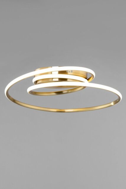 BHS Lighting Pei Flush Ceiling Light in Gold - image 1