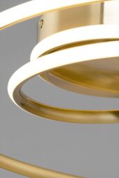 BHS Lighting Pei Flush Ceiling Light in Gold - thumbnail 3